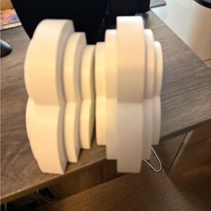 White cloud bookends